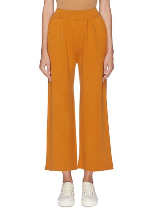 Main View - Click To Enlarge - OYUNA - Wool-cashmere knit culottes