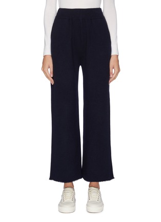 Main View - Click To Enlarge - OYUNA - Wool-cashmere knit culottes