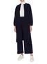 Figure View - Click To Enlarge - OYUNA - Wool-cashmere knit culottes