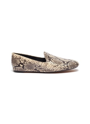 Main View - Click To Enlarge - VINCE - 'Paz' snake embossed leather loafers