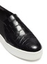 Detail View - Click To Enlarge - VINCE - 'Warren' croc-embossed leather platform skate sneakers