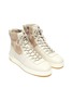 Detail View - Click To Enlarge - VINCE - 'Rowan' suede panel leather high top sneakers