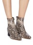 Figure View - Click To Enlarge - VINCE - 'Lanica' snake-embossed leather ankle boots