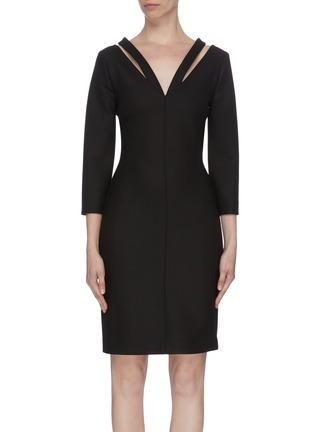 Main View - Click To Enlarge - STELLA MCCARTNEY - Double V neck dress