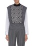 Main View - Click To Enlarge - STELLA MCCARTNEY - Contrast stripe print panelled knit top