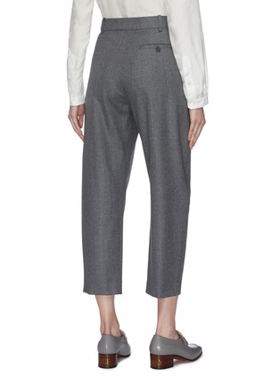 Back View - Click To Enlarge - STELLA MCCARTNEY - Pleated flannel pants