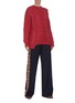 Figure View - Click To Enlarge - STELLA MCCARTNEY - Fringed cable knit sweater