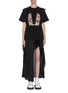 Main View - Click To Enlarge - STELLA MCCARTNEY - Floral print appliqué tailored T-shirt