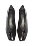 Detail View - Click To Enlarge - MERCEDES CASTILLO - 'Alisandra' suede panel patent leather choked-up pumps