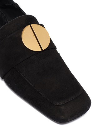 Detail View - Click To Enlarge - MERCEDES CASTILLO - 'Esmera' oversized nailhead suede loafers