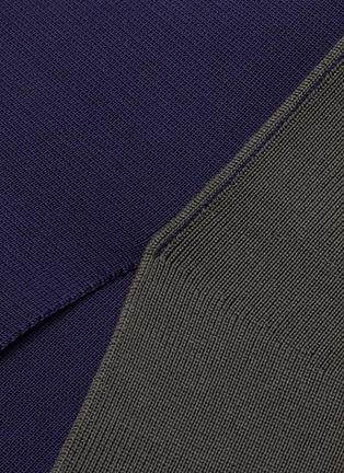 Detail View - Click To Enlarge - VICTORIA BECKHAM - Split back hem colourblock panel knit skirt