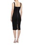 Back View - Click To Enlarge - VICTORIA BECKHAM - Sweetheart neckline sleeveless crepe dress