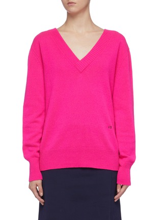 Main View - Click To Enlarge - VICTORIA BECKHAM - Cashmere V-neck sweater