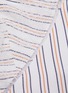  - VICTORIA BECKHAM - Chantilly lace trim cross back stripe camisole top