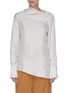 Main View - Click To Enlarge - VICTORIA BECKHAM - Asymmetric drape neck polka dot print blouse