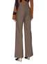 Back View - Click To Enlarge - VICTORIA BECKHAM - Check plaid wide leg suiting pants