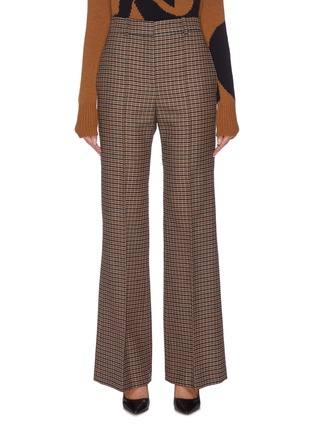 Main View - Click To Enlarge - VICTORIA BECKHAM - Check plaid wide leg suiting pants