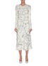 Main View - Click To Enlarge - VICTORIA BECKHAM - Dolman sleeves graphic print midi dress