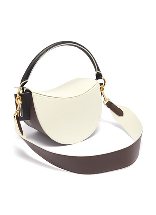 Detail View - Click To Enlarge - YUZEFI - 'Dip' colourblock top handle leather shoulder bag