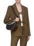 Front View - Click To Enlarge - YUZEFI - 'Dip' colourblock top handle leather shoulder bag