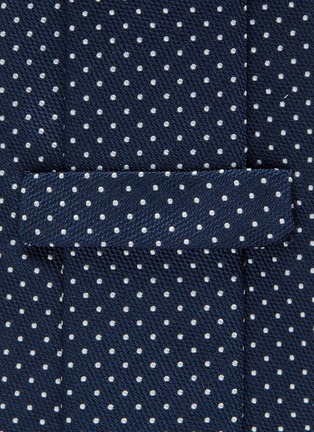 Detail View - Click To Enlarge - STEFANOBIGI MILANO - 'Senna' polka dot embroidered silk tie