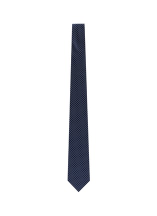 Figure View - Click To Enlarge - STEFANOBIGI MILANO - 'Senna' polka dot embroidered silk tie