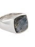 Detail View - Click To Enlarge - TOM WOOD - 'Cushion Larvikite' silver signet ring – Size 60