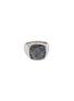 Main View - Click To Enlarge - TOM WOOD - 'Cushion Larvikite' silver signet ring – Size 60