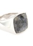 Detail View - Click To Enlarge - TOM WOOD - 'Cushion Larvikite' silver signet ring – Size 58