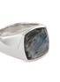Detail View - Click To Enlarge - TOM WOOD - 'Cushion Larvikite' silver signet ring – Size 54