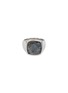 Main View - Click To Enlarge - TOM WOOD - 'Cushion Larvikite' silver signet ring – Size 54