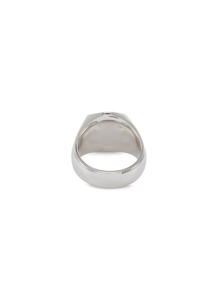 Detail View - Click To Enlarge - TOM WOOD - 'Cushion Satin' silver signet ring – Size 54