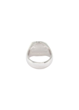 Detail View - Click To Enlarge - TOM WOOD - 'Cushion Onyx' silver signet ring – Size 56