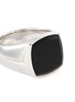 Detail View - Click To Enlarge - TOM WOOD - 'Cushion Onyx' silver signet ring – Size 56