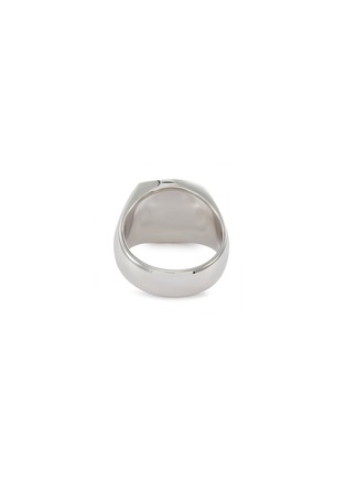 Detail View - Click To Enlarge - TOM WOOD - 'Cushion Onyx' silver signet ring – Size 55