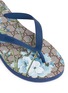 Detail View - Click To Enlarge - GUCCI - 'GG Blooms' print flip flops