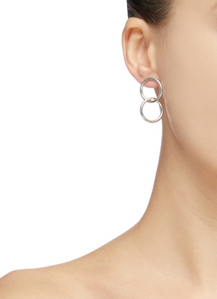 Figure View - Click To Enlarge - NUMBERING - Interlocking hoop earrings