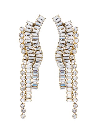 Main View - Click To Enlarge - ELLERY - 'Chariot' glass crystal drape drop earrings