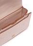 Detail View - Click To Enlarge - DANSE LENTE - 'XS Gigi' metal hoop croc-embossed leather envelope pouch