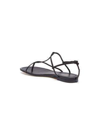  - PEDDER RED - 'Caris' cross strap leather thong sandals
