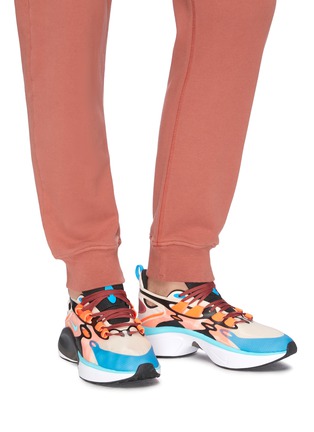 Figure View - Click To Enlarge - NIKE - 'Nike Signal D/MS/X' colourblock sneakers