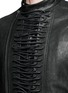 Detail View - Click To Enlarge - HAIDER ACKERMANN - 'Miza' lace-up front leather jacket