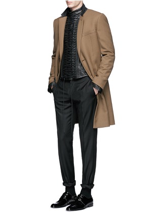 Figure View - Click To Enlarge - HAIDER ACKERMANN - 'Miza' lace-up front leather jacket