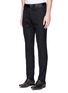 Front View - Click To Enlarge - HAIDER ACKERMANN - Lace-up satin waist pants