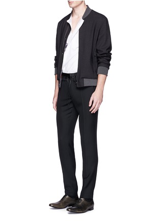 Figure View - Click To Enlarge - HAIDER ACKERMANN - Lace-up satin waist pants