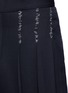 Detail View - Click To Enlarge - HAIDER ACKERMANN - Triple pleated wide leg fleece wool pants