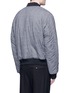 Back View - Click To Enlarge - HAIDER ACKERMANN - Fleece wool houndstooth knit bomber jacket