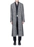 Main View - Click To Enlarge - HAIDER ACKERMANN - Brushed fleece wool blend jacquard coat