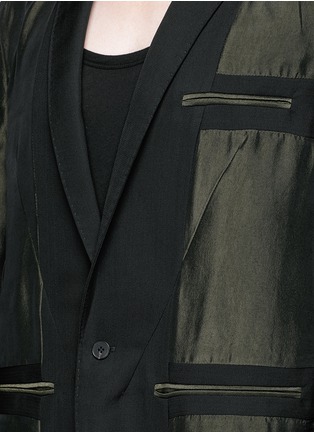 Detail View - Click To Enlarge - HAIDER ACKERMANN - Contrast reverse panel soft blazer