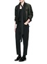 Figure View - Click To Enlarge - HAIDER ACKERMANN - Contrast reverse panel soft blazer